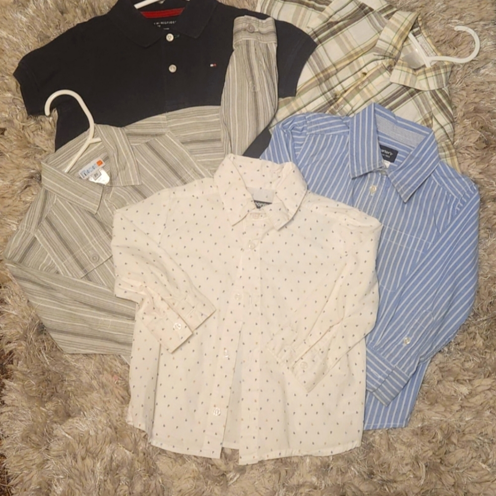 Little Boys 5 Piece Shirts Lot